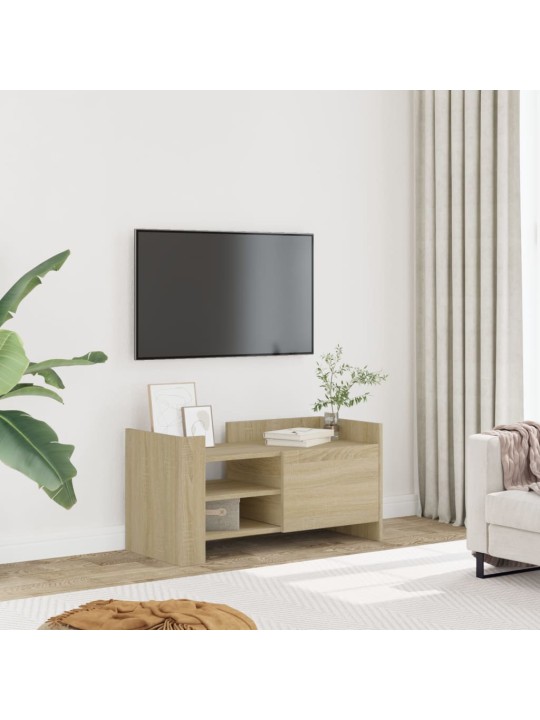 Tv skapītis, ozolkoka krāsa, 80x35x40 cm, inženierijas koks