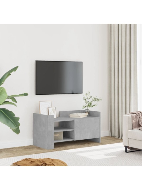 Tv skapītis, betona pelēks, 80x35x40 cm, inženierijas koks