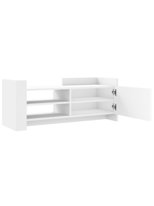 Tv skapītis, balts, 100x35x40 cm, inženierijas koks
