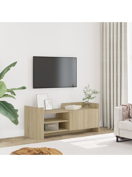 Tv skapītis, ozolkoka krāsa, 100x35x40 cm, inženierijas koks