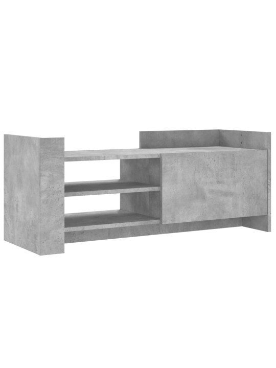 Tv skapītis, betona pelēks, 100x35x40 cm, inženierijas koks