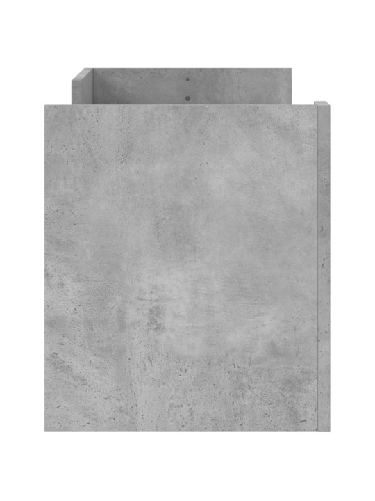 Tv skapītis, betona pelēks, 100x35x40 cm, inženierijas koks