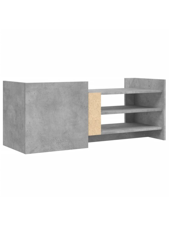 Tv skapītis, betona pelēks, 100x35x40 cm, inženierijas koks