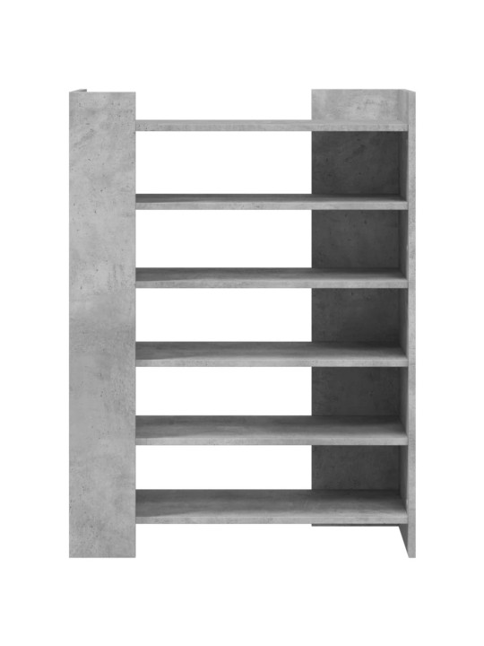 Apavu skapītis betona pelēks 74,5x37,5x100cm inženierijas koks