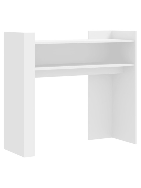 Konsoles galdiņš, balts, 100x35x90 cm, inženierijas koks