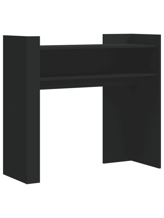 Konsoles galdiņš, melns, 100x35x90 cm, inženierijas koks