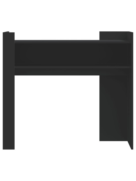 Konsoles galdiņš, melns, 100x35x90 cm, inženierijas koks