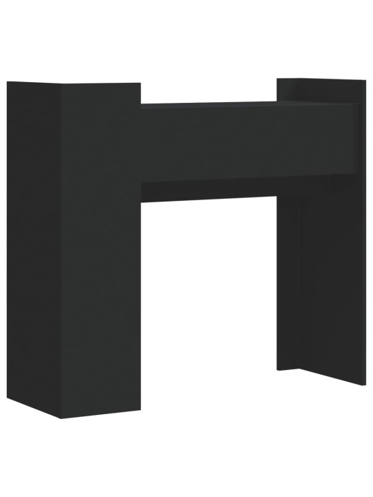 Konsoles galdiņš, melns, 100x35x90 cm, inženierijas koks