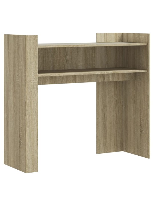 Konsoles galdiņš, koka krāsa, 100x35x90 cm, inženierijas koks