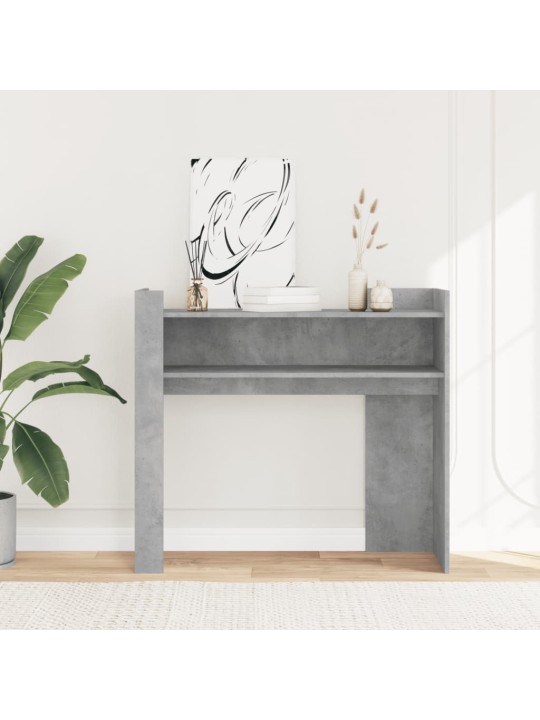 Konsoles galdiņš, betonpelēks, 100x35x90 cm, skaidu plāksne