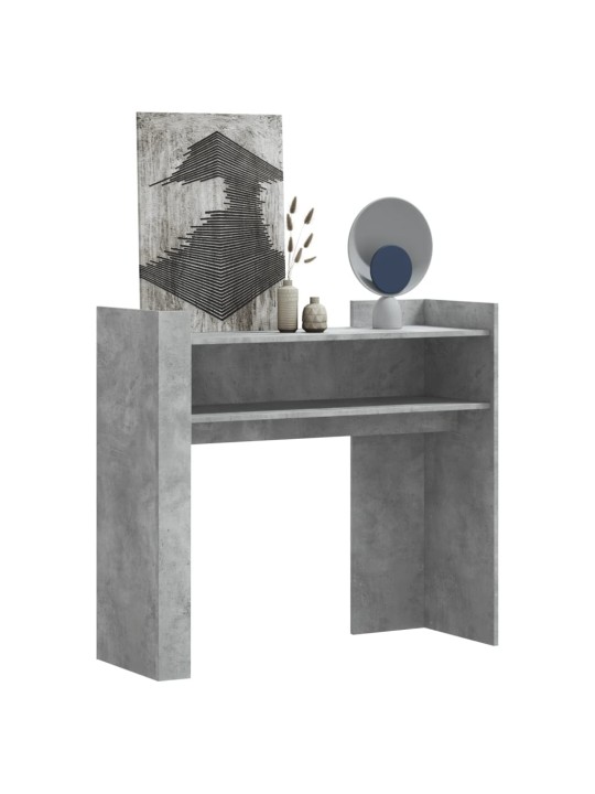 Konsoles galdiņš, betonpelēks, 100x35x90 cm, skaidu plāksne
