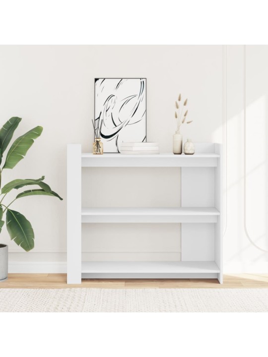 Konsoles galdiņš, balts, 100x35x90 cm, inženierijas koks