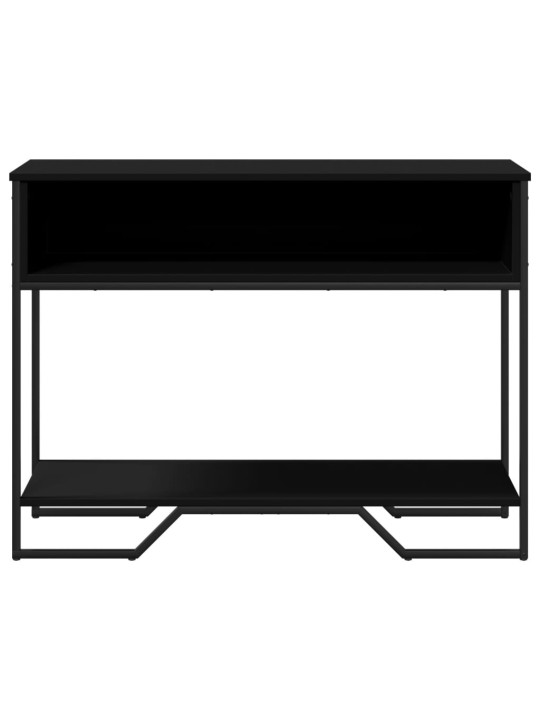 Konsoles galdiņš, melns, 100x35x74,5 cm, inženierijas koks