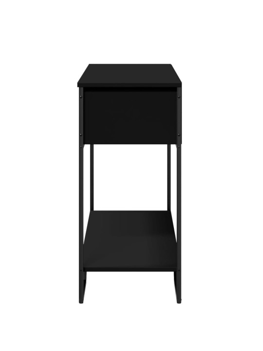 Konsoles galdiņš, melns, 100x35x74,5 cm, inženierijas koks
