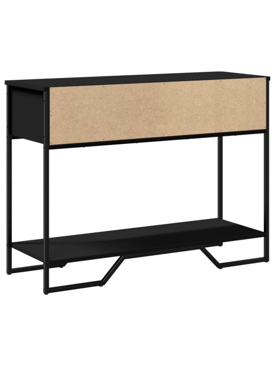 Konsoles galdiņš, melns, 100x35x74,5 cm, inženierijas koks