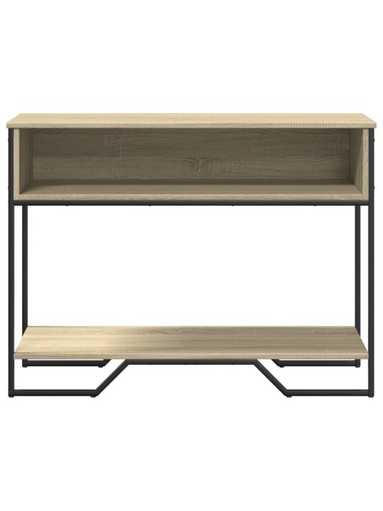 Konsoles galdiņš, koka krāsa, 100x35x74,5 cm, inženierijas koks