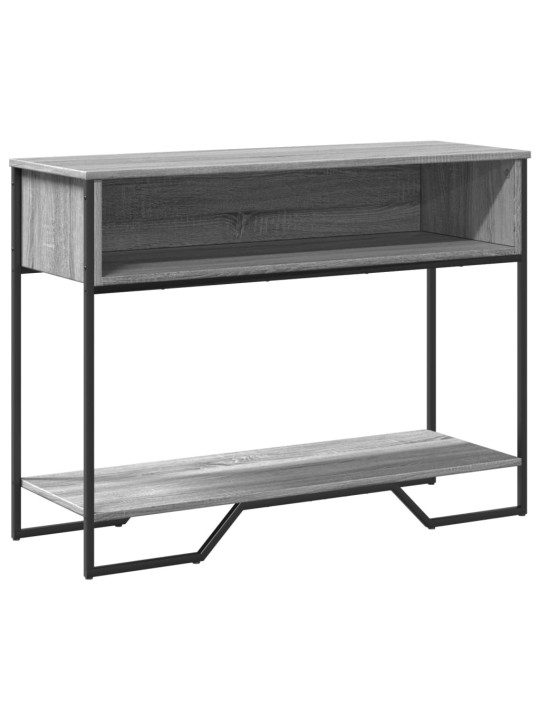 Konsoles galdiņš, pelēcīgs, 100x35x74,5 cm, inženierijas koks
