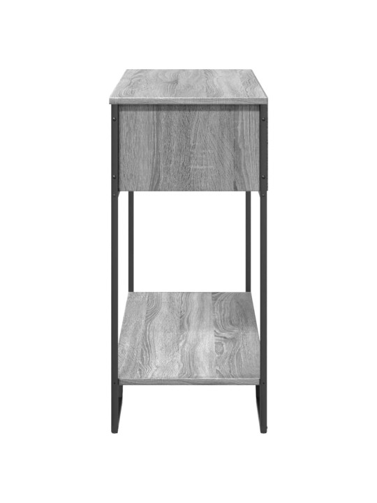 Konsoles galdiņš, pelēcīgs, 100x35x74,5 cm, inženierijas koks