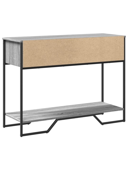 Konsoles galdiņš, pelēcīgs, 100x35x74,5 cm, inženierijas koks