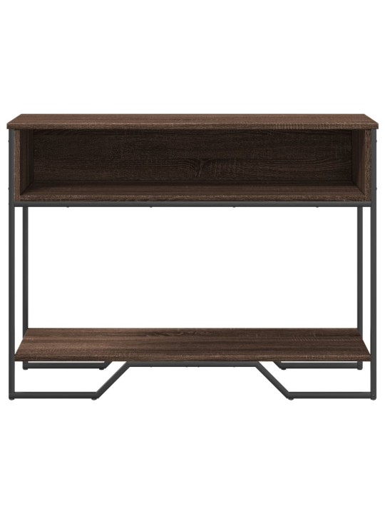Konsoles galdiņš, brūns, 100x35x74,5 cm, inženierijas koks