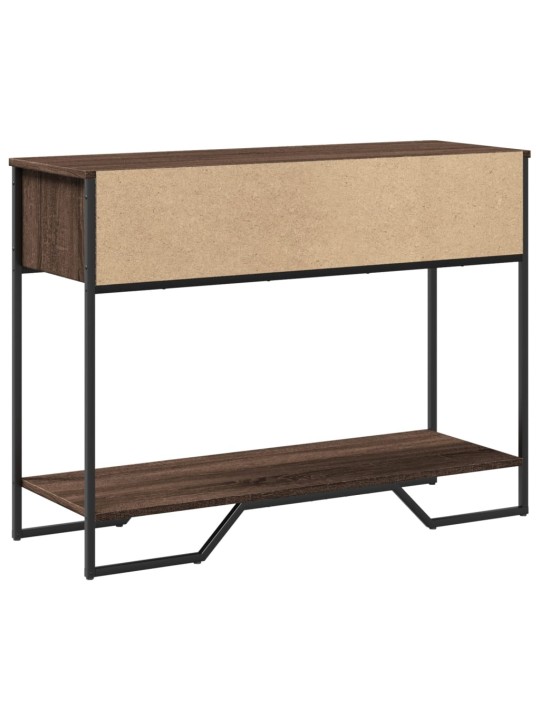 Konsoles galdiņš, brūns, 100x35x74,5 cm, inženierijas koks