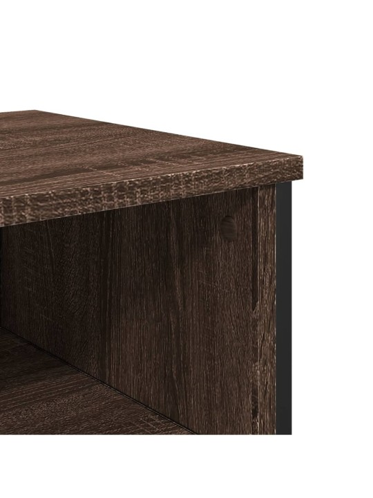 Konsoles galdiņš, brūns, 100x35x74,5 cm, inženierijas koks