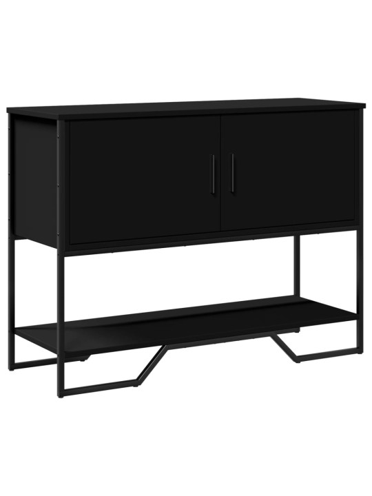 Konsoles galdiņš, melns, 100x35x74,5 cm, inženierijas koks