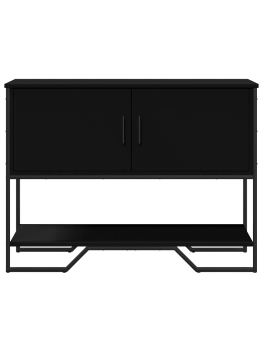 Konsoles galdiņš, melns, 100x35x74,5 cm, inženierijas koks