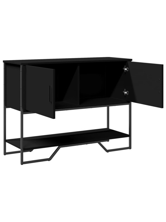 Konsoles galdiņš, melns, 100x35x74,5 cm, inženierijas koks