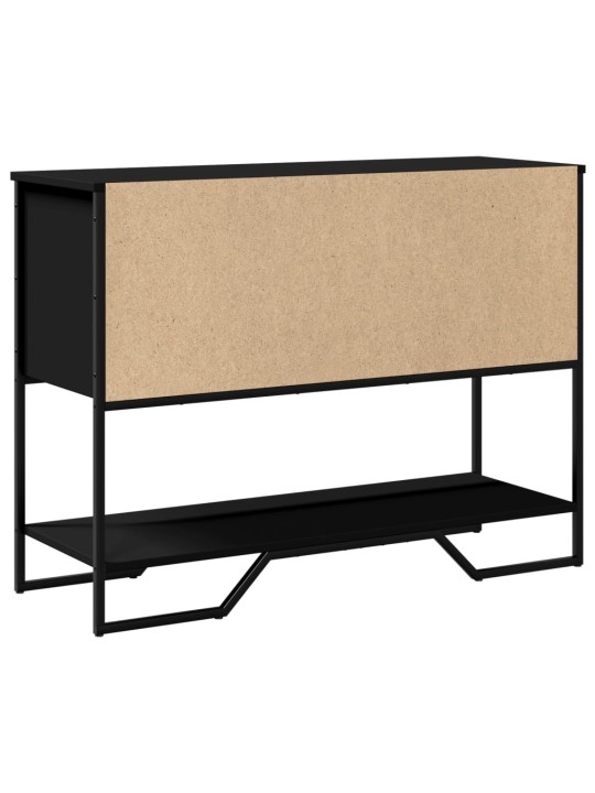 Konsoles galdiņš, melns, 100x35x74,5 cm, inženierijas koks