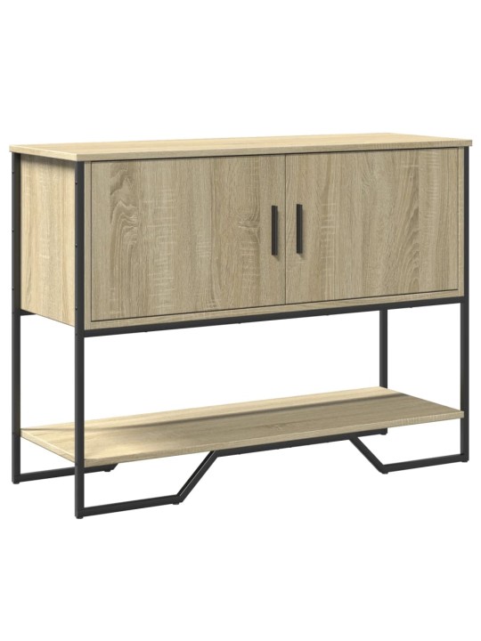 Konsoles galdiņš, koka krāsa, 100x35x74,5 cm, inženierijas koks