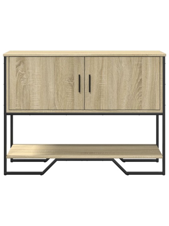 Konsoles galdiņš, koka krāsa, 100x35x74,5 cm, inženierijas koks