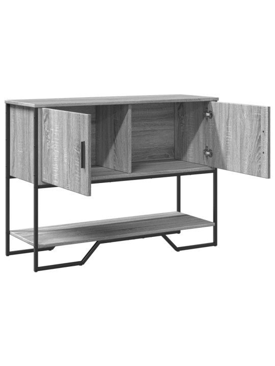 Konsoles galdiņš, pelēcīgs, 100x35x74,5 cm, inženierijas koks