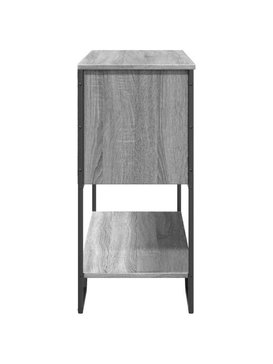Konsoles galdiņš, pelēcīgs, 100x35x74,5 cm, inženierijas koks