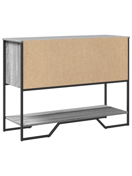 Konsoles galdiņš, pelēcīgs, 100x35x74,5 cm, inženierijas koks