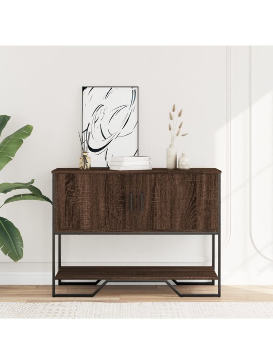 Konsoles galdiņš, brūns, 100x35x74,5 cm, inženierijas koks