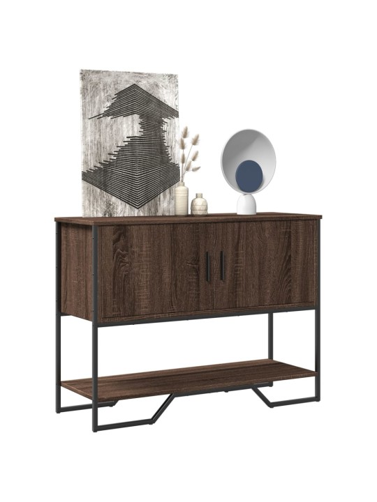 Konsoles galdiņš, brūns, 100x35x74,5 cm, inženierijas koks