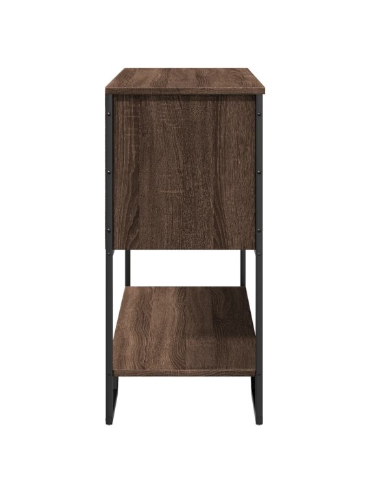 Konsoles galdiņš, brūns, 100x35x74,5 cm, inženierijas koks