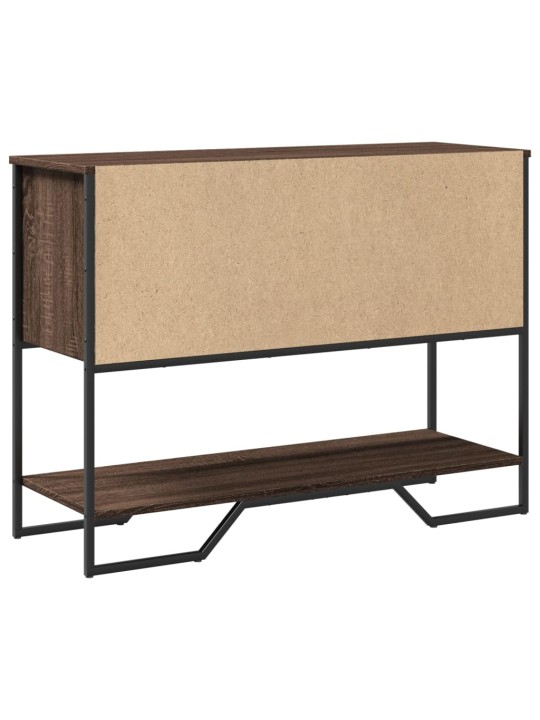 Konsoles galdiņš, brūns, 100x35x74,5 cm, inženierijas koks