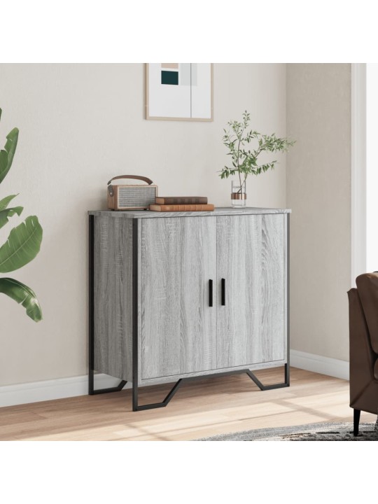 Kumode, pelēka ozolkoka, 78x35,5x74,5 cm, inženierijas koks