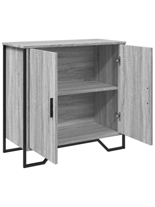 Kumode, pelēka ozolkoka, 78x35,5x74,5 cm, inženierijas koks