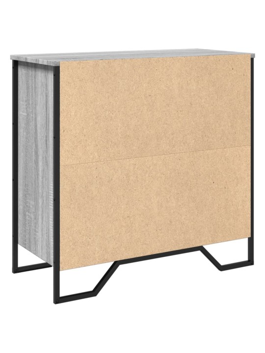 Kumode, pelēka ozolkoka, 78x35,5x74,5 cm, inženierijas koks