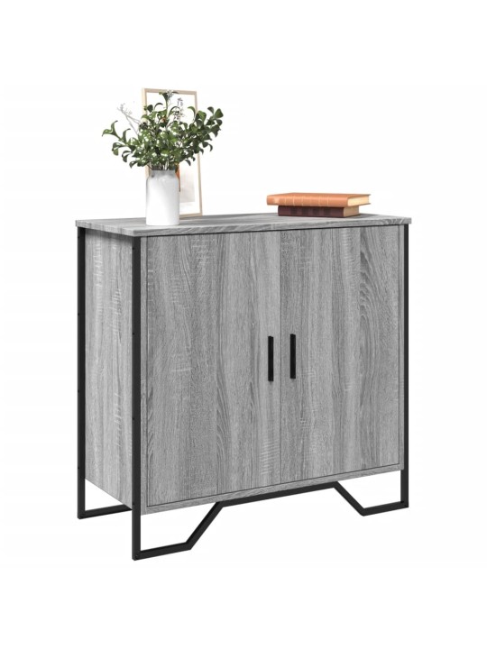 Kumode, pelēka ozolkoka, 78x35,5x74,5 cm, inženierijas koks