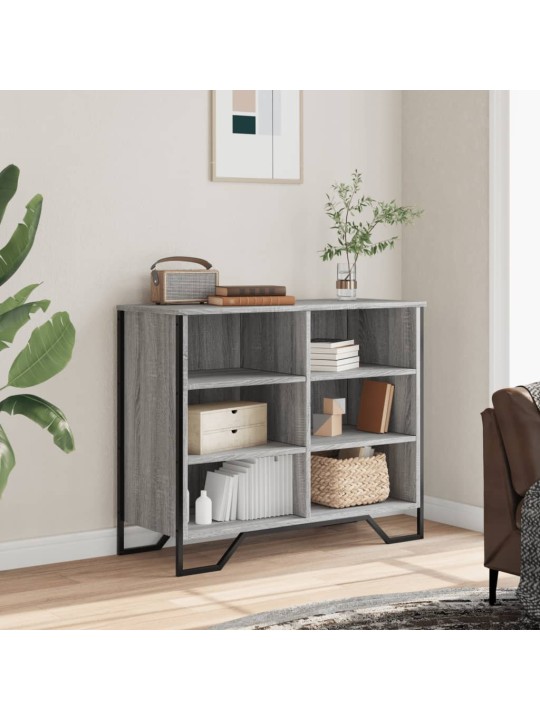Kumode, pelēka ozolkoka, 91x35,5x74,5 cm, inženierijas koks