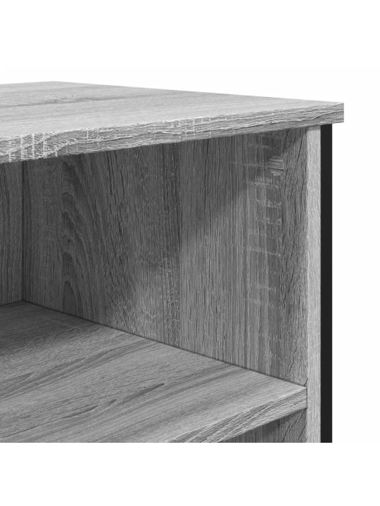 Kumode, pelēka ozolkoka, 91x35,5x74,5 cm, inženierijas koks