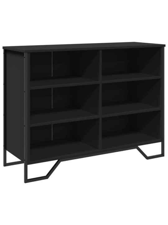 Kumode, melna, 101x35,5x74,5 cm, inženierijas koks