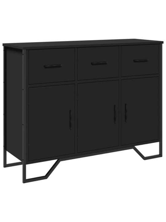 Kumode, melns, 97x32,5x74,5 cm, inženierijas koks