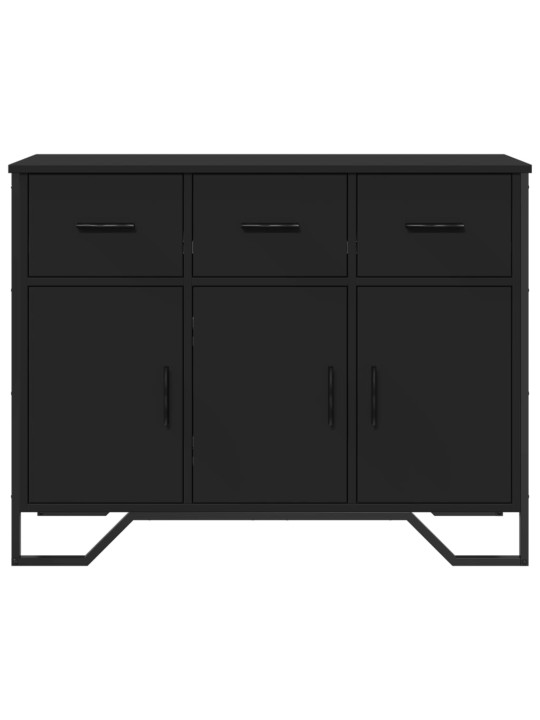Kumode, melns, 97x32,5x74,5 cm, inženierijas koks