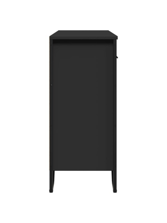 Kumode, melns, 97x32,5x74,5 cm, inženierijas koks