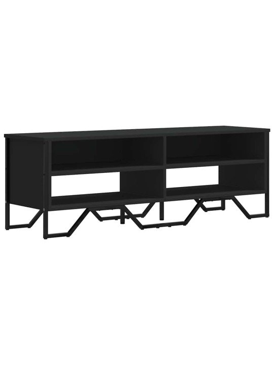 Tv skapītis, melns, 122x34x41 cm, inženierijas koks